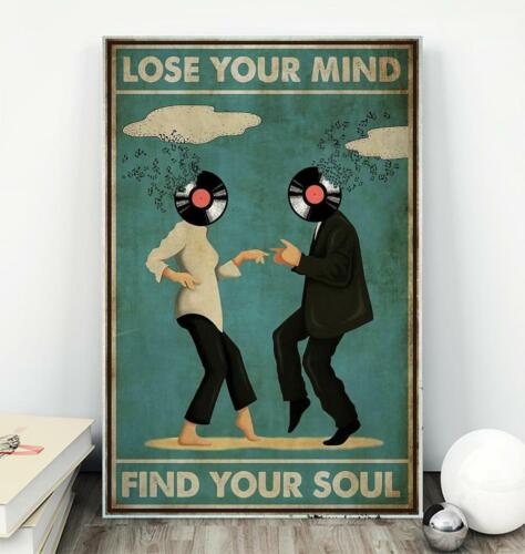 Mia Wallace and Vincent Vega dance lose your mind find your soul poster 