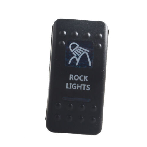 12V Bar Car Rock Waterproof Rocker Toggle Switch Blue LED Fog Light Sales 