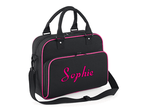 Girls Personalised Shoulder Bag for Dance Ballet Gymnastics Name Only School Bag
