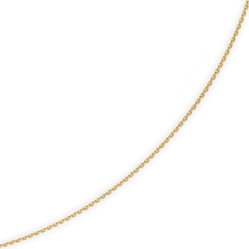 1,5mm Kette Collier Ankerkette Halskette 585 Gold Gelbgold 38cm Unisex 