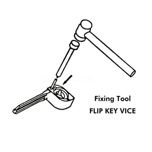 Universal Car Flip Key Vice Fixing Pin Remove Tool Cars Door Key Safety Repair
