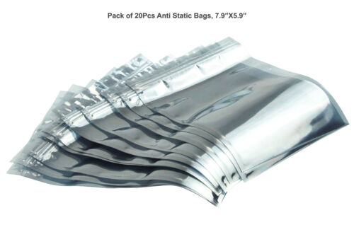 InstallerCCTV Anti Static Zip lock Shielding Bag Semi-Transparent 100Pcs For HDD