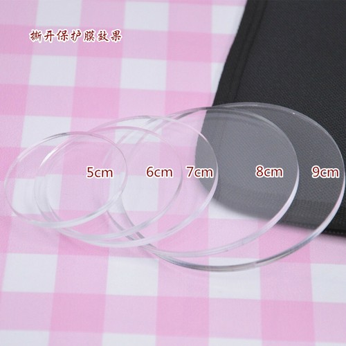 Acrylic Clear Round Circle Pressure Plate Clay Pottery Sculpture Tool Child DIY