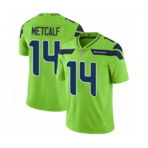 Stitched Jersey Seattle Seahawks Trikot T-shirt Wilson #3 #12 #14 Metcalf