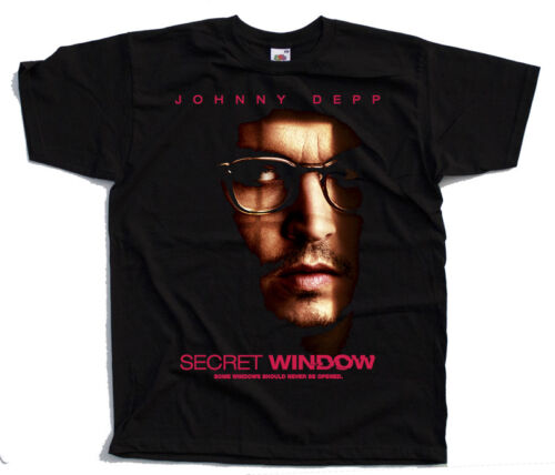 DTG T-SHIRT BLACK all sizes S-5XL Secret Window V2 Johnny Depp poster 