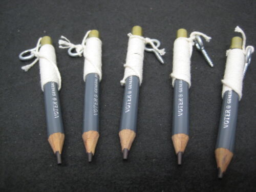 U.S.A. Voter General Pencil Co 1524 with String and Screw NEW LOT of 5 Small 