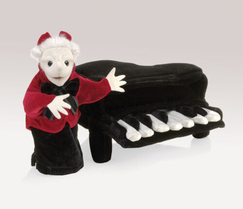 Folkmanis MPN 2860 Mozart Hand Puppet in a Removable Piano 3 /& Up