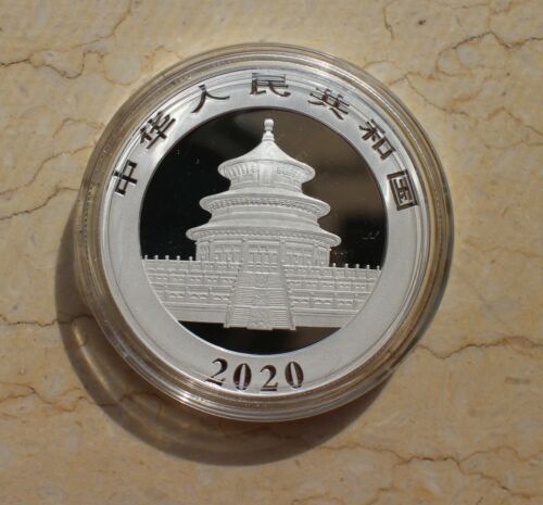 with box China 2020 30g Silver Regular Panda Coin 