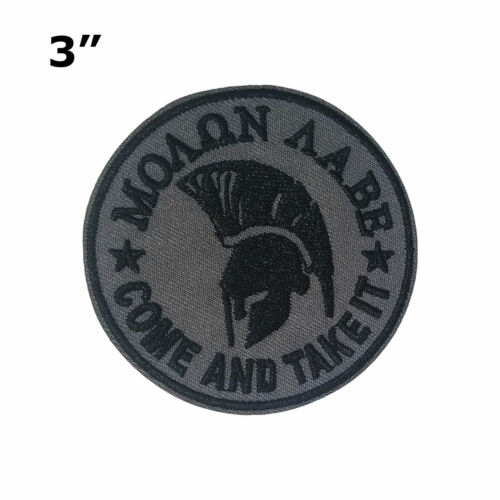 Come and Take It Embroidered Patch Iron/Sew-On Applique Biker Emblem Tactical 