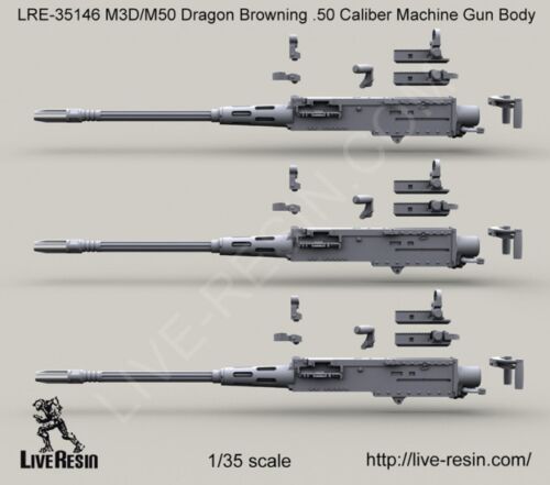 Live Resin 1/35 LRE-35146 M3D/Dragon M-50 .50 Caliber Machine Gun Body 
