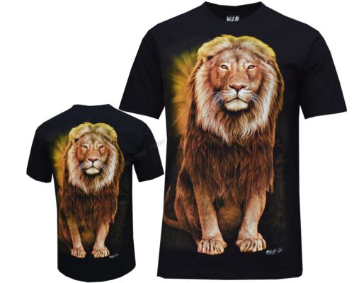 XXL Lion Big Cat King Of The Jungle Pride Animal T-shirt Front /& Back Print M