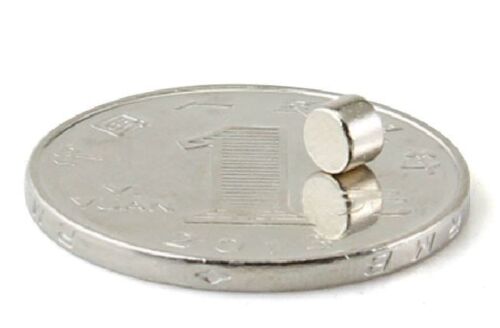 100pcs 4 X 3mm Neodymium Disc Super Strong Rare Earth N50 Small Fridge Magnets