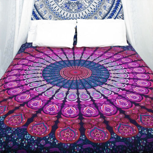 Home Decor Mandala Tapestry Bohemian Wall Hanging Hippie Throw Blanket Mat Towel