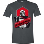 Star Wars Mens The Force Awakens Captain Phasma Shield T-shirt XL Grey Cd118stw-