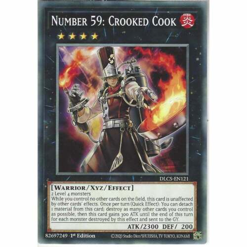 Crooked Cook1st Edition Common Trading Card Game YuGiOh DLCS-EN121 Number 59 