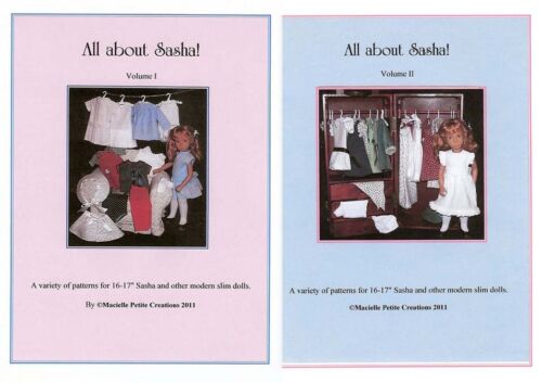 All About Sasha Volumes I and II Doll Pattern Booklets  NEW! 