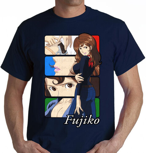 Fujiko Mine Lupin 3 anime manga cartoni anni 80 the Third t-shirt unisex tshirt