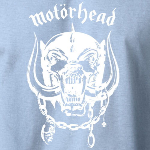 MOTORHEAD T-Shirt England Lemmy War Pig Logo Rock Metal Band Ringspun Cotton Tee 