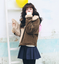 Womens Suede Jackets Thicken Biker Coats Casual Loose Fit Fur Lined Warm Outwear