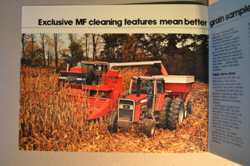 MF860 850 Combines Massey Ferguson Brochure 1982  very good condition