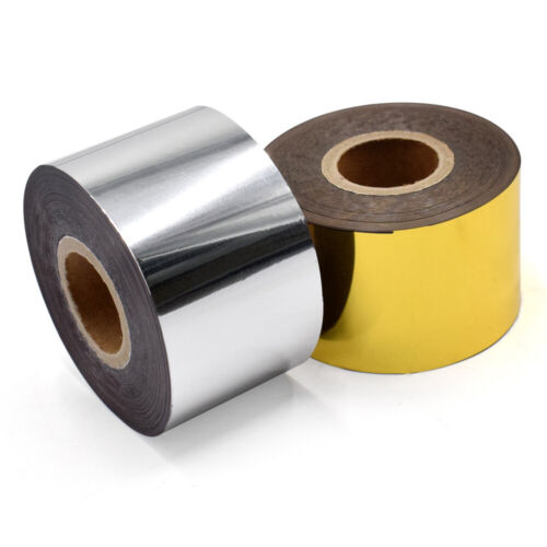 2 Rolls Hot Foil Stamping Paper Heat Transfer for Leather PU PVC Logo Embossing 