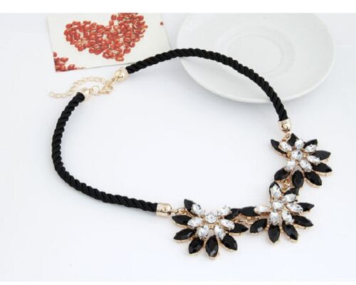 Fashion Jewellery Pendant Crystal Choker Chunky Statement Bib Chain Necklace