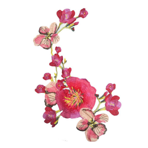 Flower Applique Badge Embroidered Sew on Floral Collar Patch Dress DIY Craft NEW