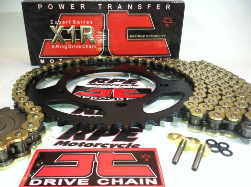 HONDA /'07//16 CBR600RR JT GOLD X-Ring QUICK ACCELERATION CHAIN AND SPROCKETS KIT