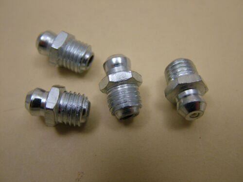 pack of 4 metric fine zinc plated Grease nipples M8 x 1 straight