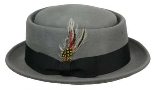 Da Uomo Donna Vintage comprimibile 100/% LANA Pork Pie Breaking Bad Heisenberg Cappello Di Feltro