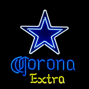 Dallas Cowboys Corona Extra Neon Sign 20/"x16/" Light Lamp Beer Bar Windows Glass