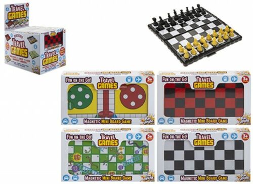 New Magnetic Travel Board Games Chess Ludo Snakes and Ladders Draughts Kids Game