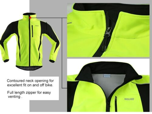 Men Winter Cycling Jacket Bike Jersey MTB Windproof Waterproof Soft shell Coat 