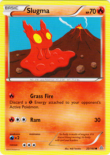 Reverse Holo Pokemon XY Primal Clash M//NM English x4 Slugma Common 22//160