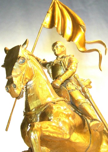 Statuette Jeanne d/'Arc beritten