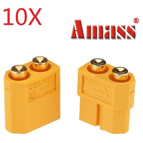 10 Pair Amass PCB Dedicated XT60-P Plug Connector Male /& Female for PCB Board