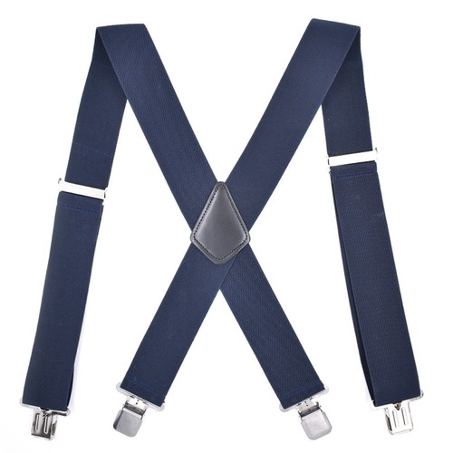 Adjustable Heavy Duty Metal Clips Braces Trouser Belt Suspender for Men #GO9