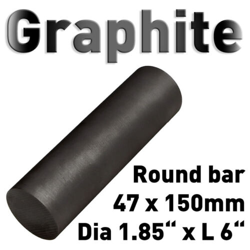 Aproximadamente grafito material 47 x 150mm cilindro electrodo vara carbono 1.85/"x6/" 50