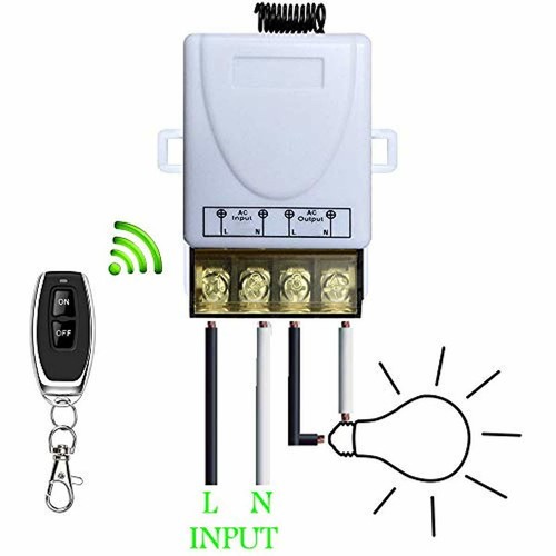 Wireless Remote Switch AC 110V//120V//240V// Relay RF Control Light Switches For Pu