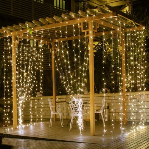 3M String Lights Wedding Party Xmas Decor Fairy Curtain Tree Lamp Warm White 
