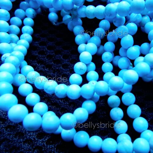 Turquoise Round Gemstone Jewellery Making Beads Blue