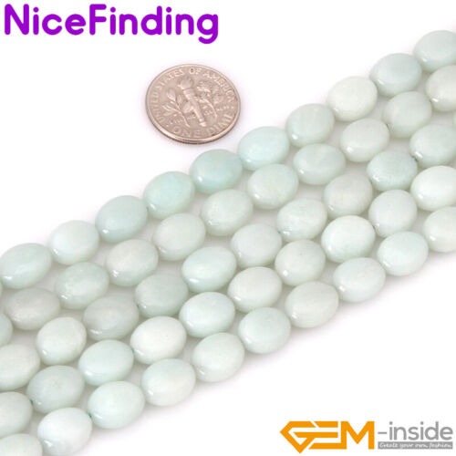Mixed Amazonite Natural Oval Loose Gemstone Beads For Jewelry Making Strand 15/"