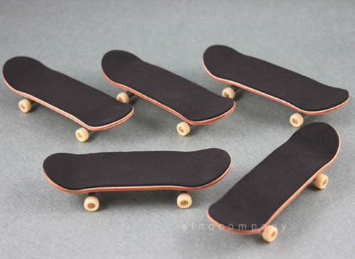 5Pcs Toys Bearing Wheels Wooden Maple Deck Fingerboard Skateboards 96mm Sports