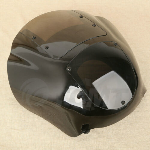 Smoked Quarter Headlight Fairing Windshield For Harley Sportster 883 1200 88-UP