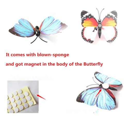Decals, Stickers & Vinyl Art 24PCS 3D Butterfly Wall Decals ...