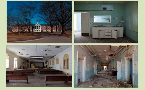 Creepy Insane Asylum 4 PHOTO Lot Bryce Mental Hospital AL Scary Weird Photos 