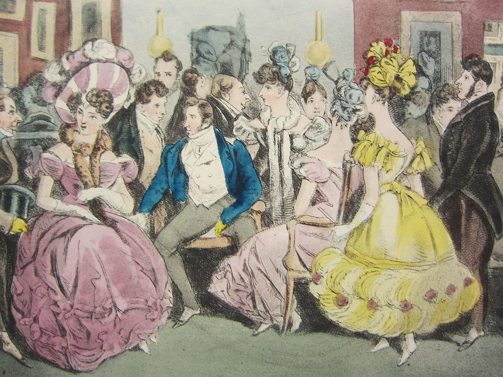 1892 Ręcznie barwny druk ~ Towarzystwo Paryskie Chaussee D'Antin (1826) Popularność sprzedaży wysyłkowej