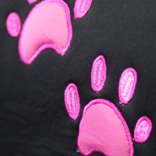 For Nissan New Embroidery Pink Paws Car Auto Truck Seat Cover Gift Full Set