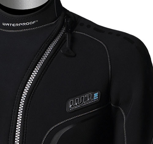 WATERPROOF W1 Mens 5mm SCUBA DIVING Semi Dry Wetsuit with FRONTAL ZIPPER