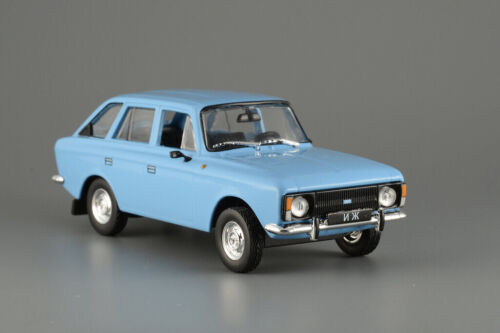 IZH-21251 Blue Soviet Hatchback 1982 Year USSR 1/43 Scale Collectible Model Car 